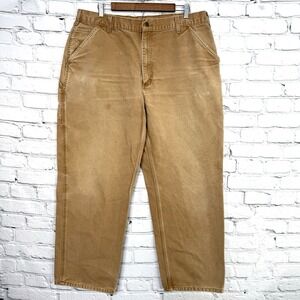 Carhartt Mens Washed Duck Work Pants 38x30 Original Dungaree Fit B11-BRN 2016 *B